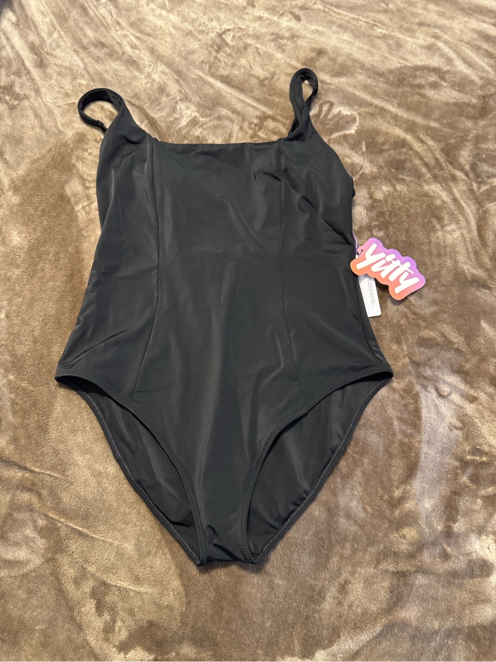 Yitty Fabletics Black One-Piece Swimsuit